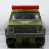 VEHICULO MILITAR DE SEGUNDA MANO A ESCALA 1/64. VISTA FRONTAL.