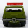 VEHICULO MILITAR DE SEGUNDA MANO A ESCALA 1/64. VISTA TRASERA.
