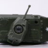 MAJORETTE VEHICULO MILITAR DE SEGUNDA MANO A ESCALA APROXIMADA 1/64. VISTA AEREA.
