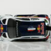 COCHE DE RALLY NUEVO CON SU CAJA A ESCALA APROXIMADA 1/64. VISTA AEREA.