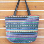 BOLSO PLAYERO TAMAÑO GRANDE DE TELA CON CREMALLERA. LIGERO Y COMODO.