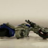 MOTO CHOPPER DE SEGUNDA MANO CON ALGUNAS SEÑALES DE USO Y BUEN ESTADO GENERAL SIN BLISTER A ESCALA APROXIMADA 1/64. VISTA INFERIOR.