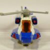 HELICOPTER DE RESCATE EN MINIATURA DE SEGUNDA MANO, CON ALGUNAS SEÑALES DE USO Y BUEN ESTADO GENERAL, SIN BLÍSTER. VISTA TRASERA. VISTA FRONTAL.