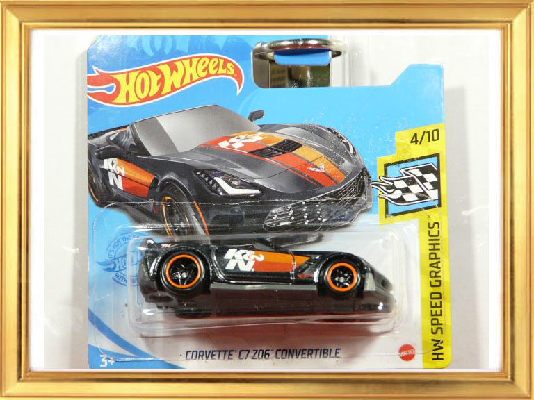 HOT WHEELS SUPER TREASURE HUNT CORVETTE C7 Z06 CONVERTIBLE. VISTA COMPLETA.
