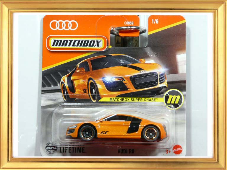 MATCHBOX AUDI R8 SUPER CHASE EDICION LIMITADA. VISTA COMPLETA.