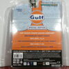 CLÁSICO TODOTERRENO 4X4 NUEVO EN MINIATURA A ESCALA APROXIMADA 1/64 DE LA EDICIÓN ESPECIAL Y LIMITADA DE GULF. VISTA TRASERA BLISTER.
