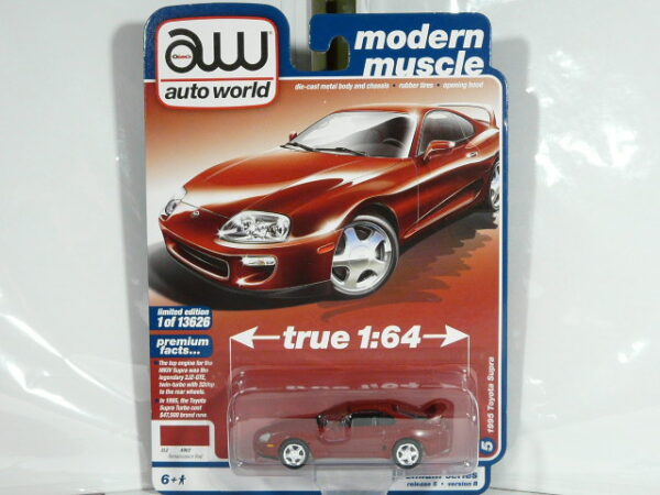 PARA MAYORES DE 14 AÑOS. DEPORTIVO COUPE NUEVO EN MINIATURA A ESCALA APROXIMADA 1/64. VISTA FRONTAL. BLISTER.