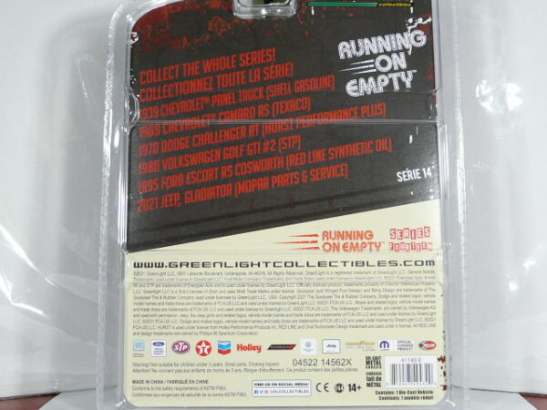 PARA MAYORES DE 14 AÑOS. COUPÉ NUEVO EN MINIATURA A ESCALA APROXIMADA 1/64 DE LA SERIE 14 VERSIÓN RED LINE.VISTA TRASERA BLISTER