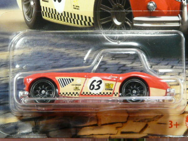 COCHE CLÁSICO DEPORTIVO DESCAPOTABLE NUEVO EN MINIATURA A ESCALA APROXIMADA 1/64.